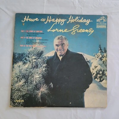 CHRISTMAS LORNE GREENE HAVE A HAPPY HOLIDAY (BONANAZA)  LP - Image 1 of 4