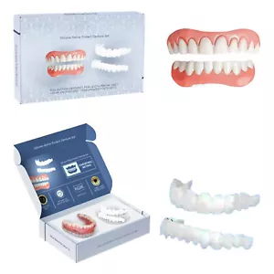 Easy Denture Top and Bottom Denture Solution Improve Smile Denture Full Set - Picture 1 of 12