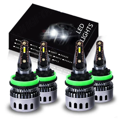 Combo de bombillas LED de haz alto bajo para Infiniti QX30 2017-2018 4X 6500K Foto 1 de 4