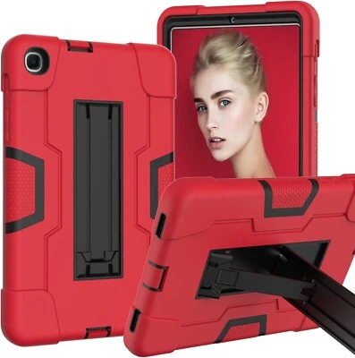 Shockproof Tablet Case Stand Cover For Samsung Galaxy Tab A 8.4 2020 T307 Red - Image 1 of 4