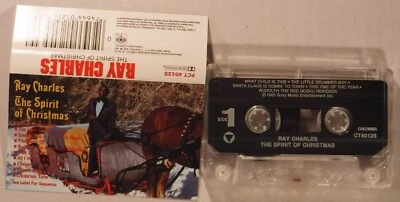 RAY CHARLES / SPIRIT OF CHRISTMAS / CASSETTE TAPE / COLUMBIA 40125 / DOLBY - Image 1 of 2