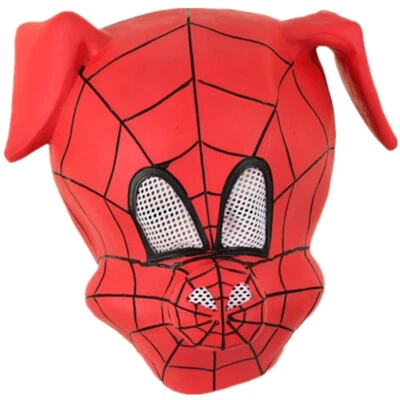2024 Spider-Ham Máscara Látex Halloween Spider-Man Disfraz Máscara NIÑOS Adultos Foto 1 de 4