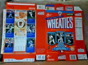 Caja de cereales planos de trigo All Star Infielders de béisbol - Sandberg, Ripken, Piazza - Imagen 1 de 1
