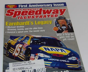 SPEEDWAY ILLUSTRATED FIRST ANNIVERSARY ISSUE MAGAZINE JUNE 2001 - Picture 1 of 4