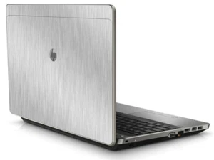 BRUSHED ALUMINUM Vinyl Lid Skin Cover Decal fits HP ProBook 4530S 4535S Laptop - Picture 1 of 1