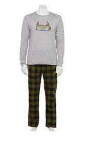 Men Columbia Pajama Knit Soft Sleepwear Set - Light Gray Heather - Size: X Large - Picture 1 of 4
