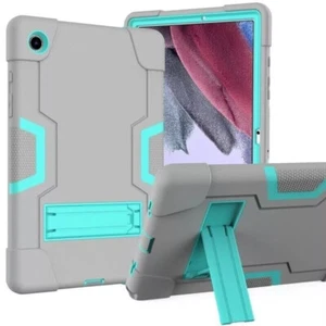 Samsung Galaxy Tab A8 10.5 2021 2022 Tablet Shockproof Heavy Duty Case Grey Mint - Picture 1 of 1