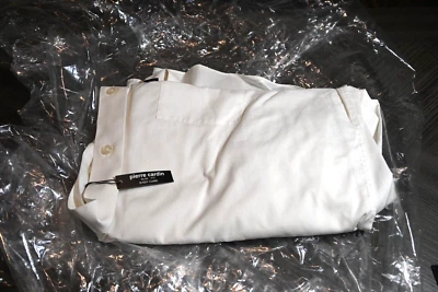 Pierre Cardin Slim Fit 17-17.5 34/35 White Long Sleeve Men's XL NWT No bag - Image 1 of 4