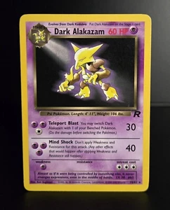 Pokémon TCG - DARK ALAKAZAM - #18 - RARE - UNLIMITED - TEAM ROCKET (2000) - LP - Picture 1 of 2