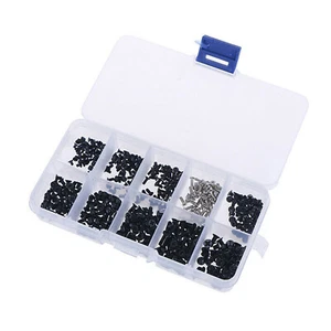 500pcs Universal Laptop Computer Tablet M2 M2.5 M3 Screws Repair Tool Kit Box - Afbeelding 1 van 10