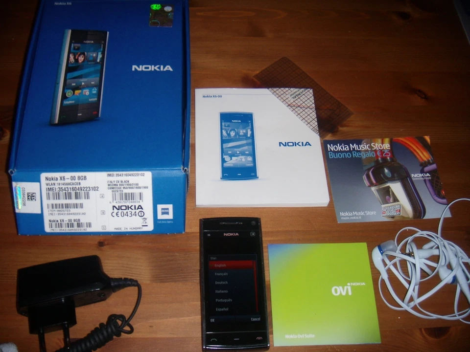 NOKIA X6-00 8GB ORIGINALE PARI AL NUOVO ESEMPLARE UNICO + SCATOLA E ACCESSORI - Immagine 1 di 1