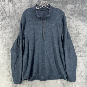 Lululemon Surge Warm Mens XXL Blue Heathered 1/2 Zip Pullover Long Sleeve Shirt - Picture 1 of 16