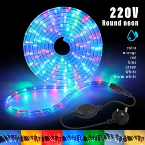 Super Bright LED Rope Fairy Lights 220V Strip Outdoor Garden Xmas Landscape Lamp - Picture 1 of 15