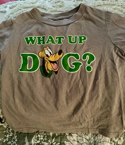DISNEY WHAT UP DOG? MAGLIETTA GRIGIO PLUTO TAGLIA 2/3 - Foto 1 di 6