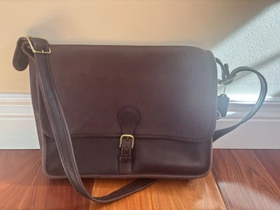 Coach Metropolitan Vintage Mahogany Brown Leather Briefcase Messenger Bag - Image 1 of 4