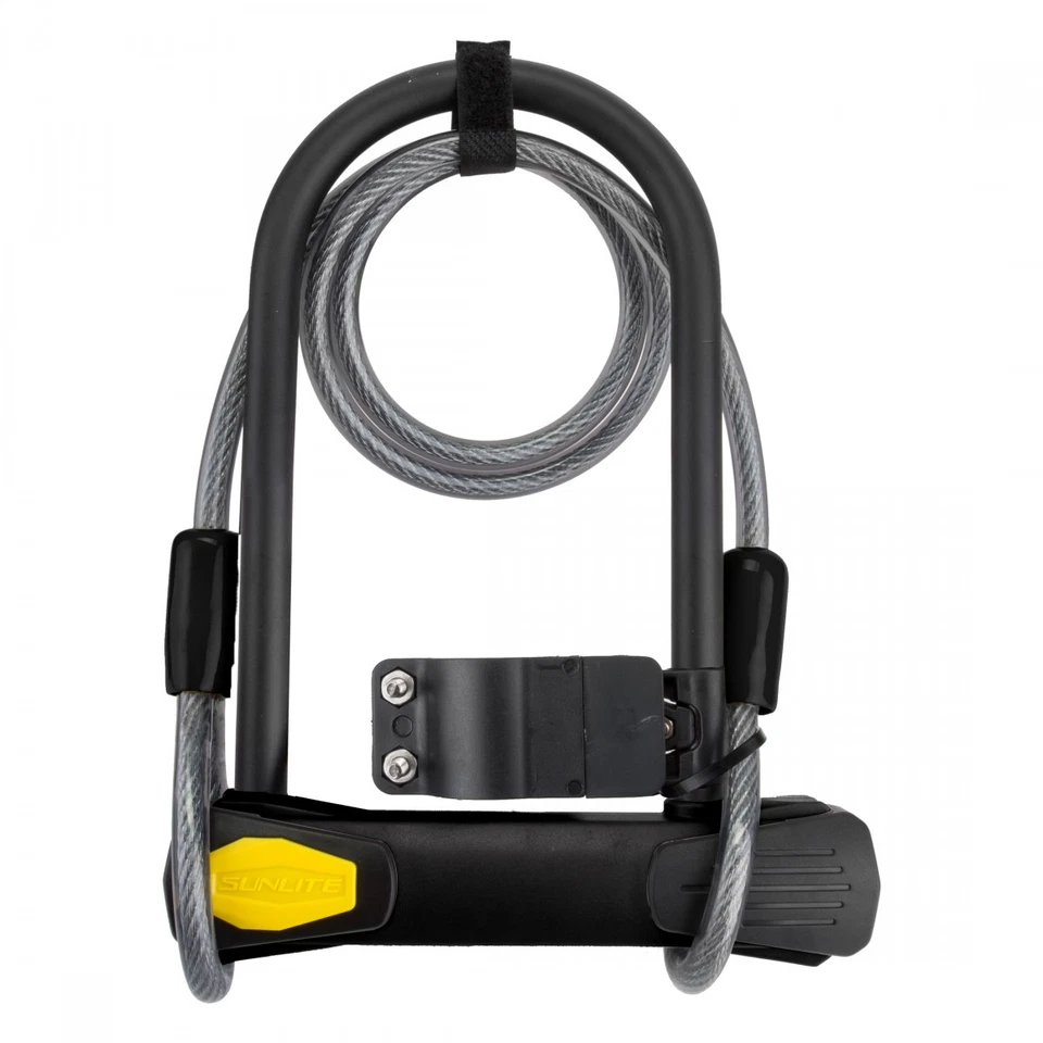 Sunlite Power Shield U Standard Cable Lock with 12mm Hardened Steel Shackle & - Image 1 of 1