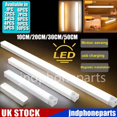 Wireless Motion Sensor Under Cabinet Closet Light Kitchen Counter LED Night Lamp