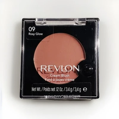 REVLON Cream Blush 09 ROSY GLOW 6321-09 con espejo emergente raro 0,12 oz 3,4 g NUEVO Foto 1 de 4
