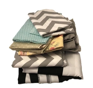 Large Lot of Scrap Fabrics for Sewing, Crafts, Quilting - 2 Pounds of Fabric - Picture 1 of 10
