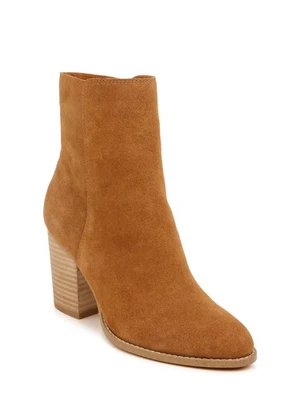 ВЕЛИКОЛЕПНЫЙ женщин коричневый комфорт Kimberly круглый носок блок каблука кожаный ботинок 5 - Изображение 1 из 4