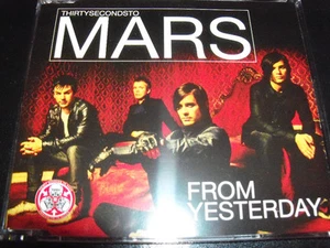 Thirty Seconds To Mars From Yesterday Rare Australian CD Single + Live Track - Picture 1 of 2