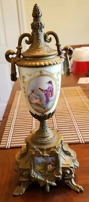 MARVELOUS EARLY 19TH CENTURY FRENCH BRONZE & SEVRES PORCELAIN URN - Image 1 of 4