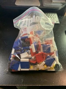Large Ziplock Bag full of Vintage TUPPERWARE Toys Build-O-Fun Building Blocks! - Picture 1 of 4