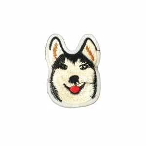Husky Dog S (Iron On) Patch Dog Animal Embroidery Applique Sew Iron Badge - Picture 1 of 1