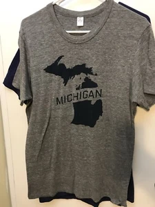 Michigan Made Soft Premium T-Shirt Size L State - Picture 1 of 1