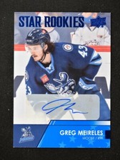 2021-22 AHL Base Auto Star Rookies #130 Greg Meireles - Manitoba Moose