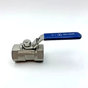 NEW 3/4" Steel Ball Valve CF8M Stainless 1000WOG - Picture 1 of 5