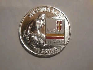 medaglia calcio football Messina argentata - Picture 1 of 2