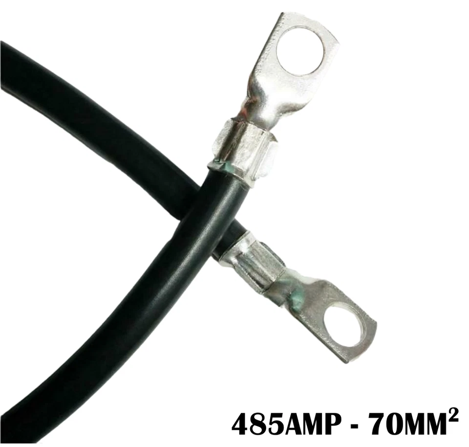 12" Car Van Truck Battery Cable Heavy Duty Earth Strap Replacement Lead 485 Amp - Image 1 of 1