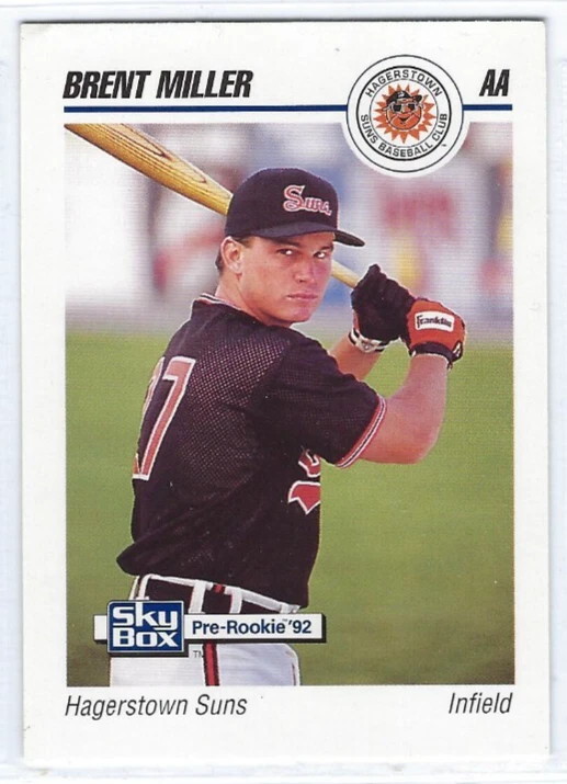 1992 Hagerstown Suns (Double A-Baltimore Orioles) Brent Miller - Image 1 of 1