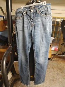 Salvage Havoc Herren Straight Jeans - Größe 33, hellblaue Waschung - Bild 1 von 6