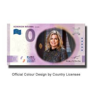 Billet Euro Souvenir PEBJ 2021-1 Pays-Bas Koningin Maxima Couleur Colour 