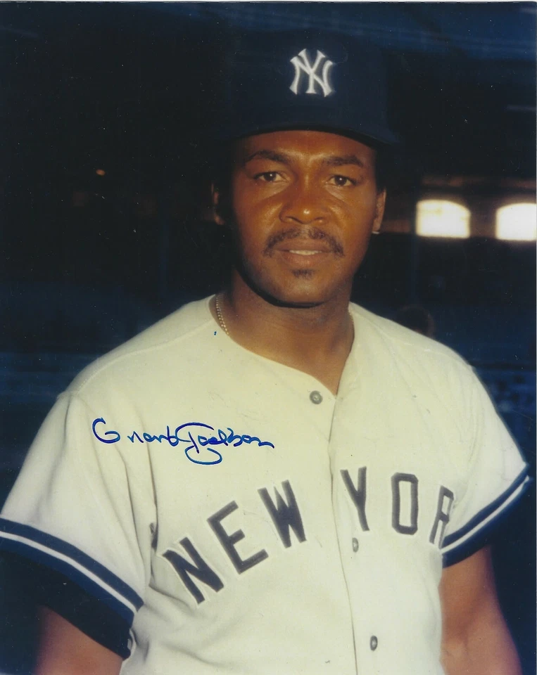 Signed  8x10 GRANT JACKSON New York Yankees Autographed photo - COA - Image 1 of 1