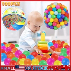 100 PCS Baby Kids Soft Ocean Ball Pit Balls Play Balls for Swim Pool Playpen Toy - Picture 1 of 15
