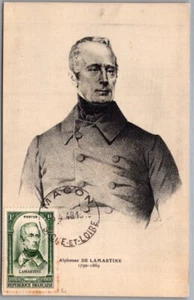 FRANCE 1948 MAXIMUM POSTCARD COMM LAMARTINE CANC MACON - Picture 1 of 2