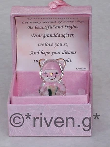 GRANDDAUGHTER@KEEPSAKE@TEDDY Bear@ROSES@SPECIAL verse@22KT Gold@BIRTHDAY Gift - Picture 1 of 12
