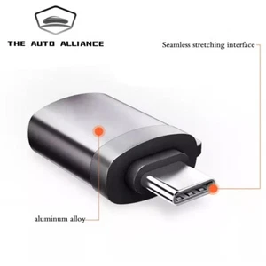 Adaptador convertidor USB-C USB 3.1 tipo C macho a USB 3.0 hembra OTG duradero - Imagen 1 de 11
