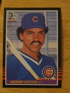 1985 Donruss Henry Cotto #411 Chicago Cubs Rookie RC - Picture 1 of 2