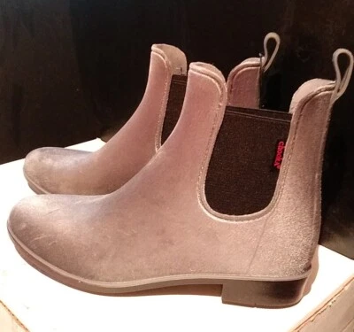 Chooka женщин Vivien бархата серый водонепроницаемый Chelsea ботинки Sz 10,0 М, новый - Изображение 1 из 4