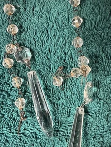 Lote Mixto de Cadena de Bolas de Cristal Facetado, Araña, Pequeños Prismas de Lanza - Imagen 1 de 10