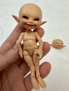Bambola BJD 1/13 FL Soso (2 viso + 1 corpo) marrone chiaro senza pelle trucco viso + occhi gratuiti - Foto 1 di 4