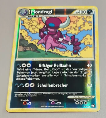 Piondragi # 4/102 Rare Reverse Holo HS Triumph (Triumphant) 2010-11 Pokemon Mint - Bild 1 von 3