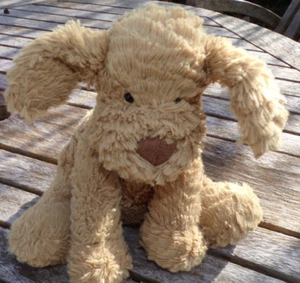 Jellycat Fuddlewuddle Brown Puppy Dog Soft Plush Bean Toy Cuddly Teddy Stuffed - Picture 1 of 7