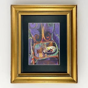 BRA-0549 Braque 1st Edition Heliogravure 1962 Frame La Chaise Crown Stamp C&R - Picture 1 of 9
