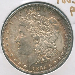 1885-P  Toned Morgan Silver Dollar $1 Philadelphia Mint - ER359 - Picture 1 of 2