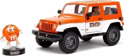 Jada Toys Transformers 1:24 M&M's '07 Jeep Wrangler with Orange Figure - Image 1 of 4